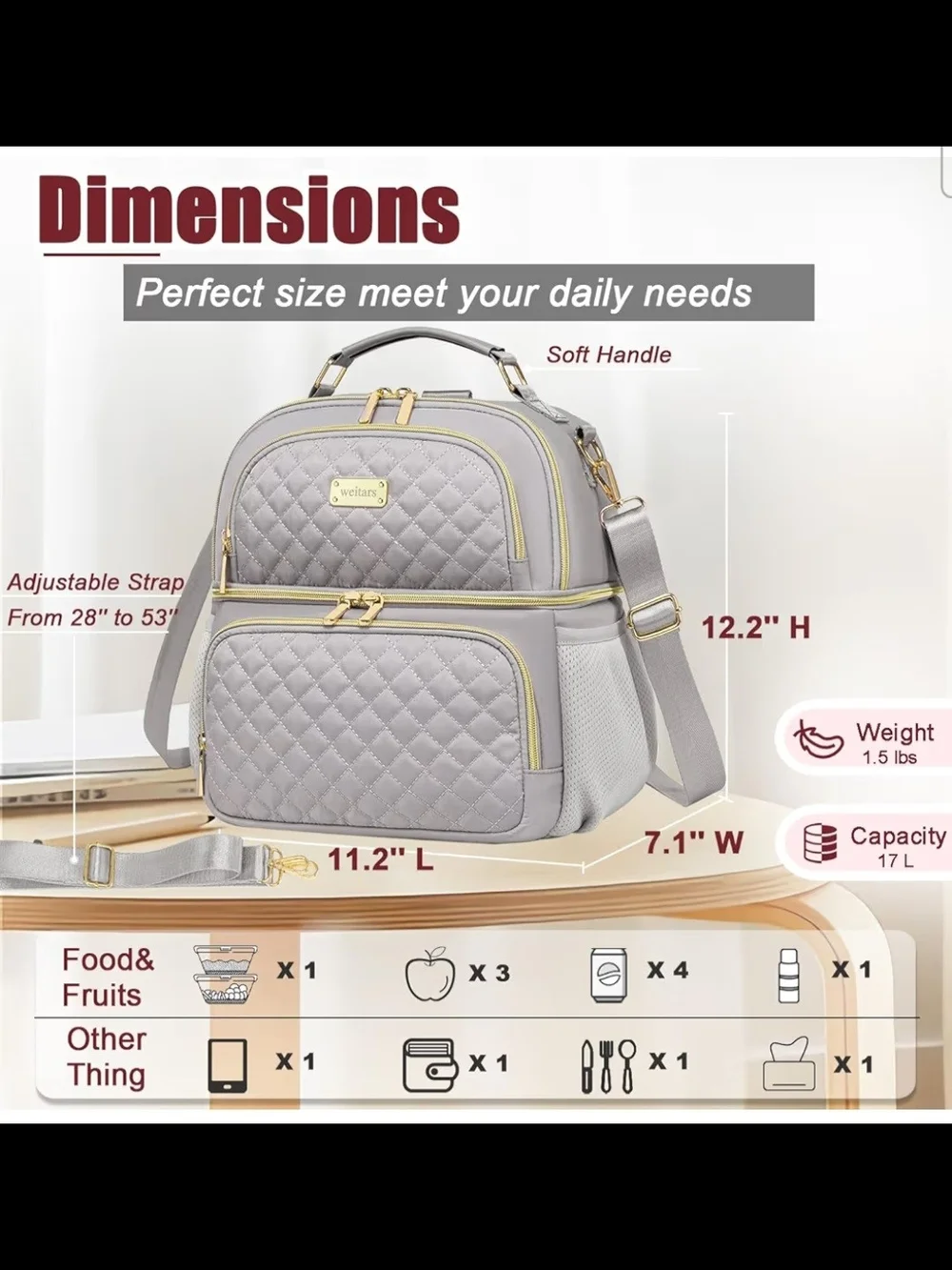 Weitars chic quilted